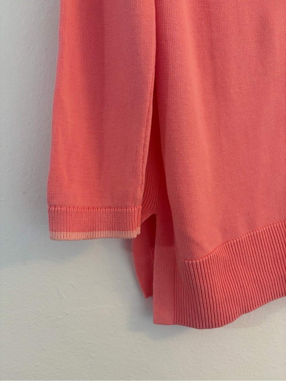 Talbots Coral Pink V-Neck Button Cardigan - Picture 5 of 6
